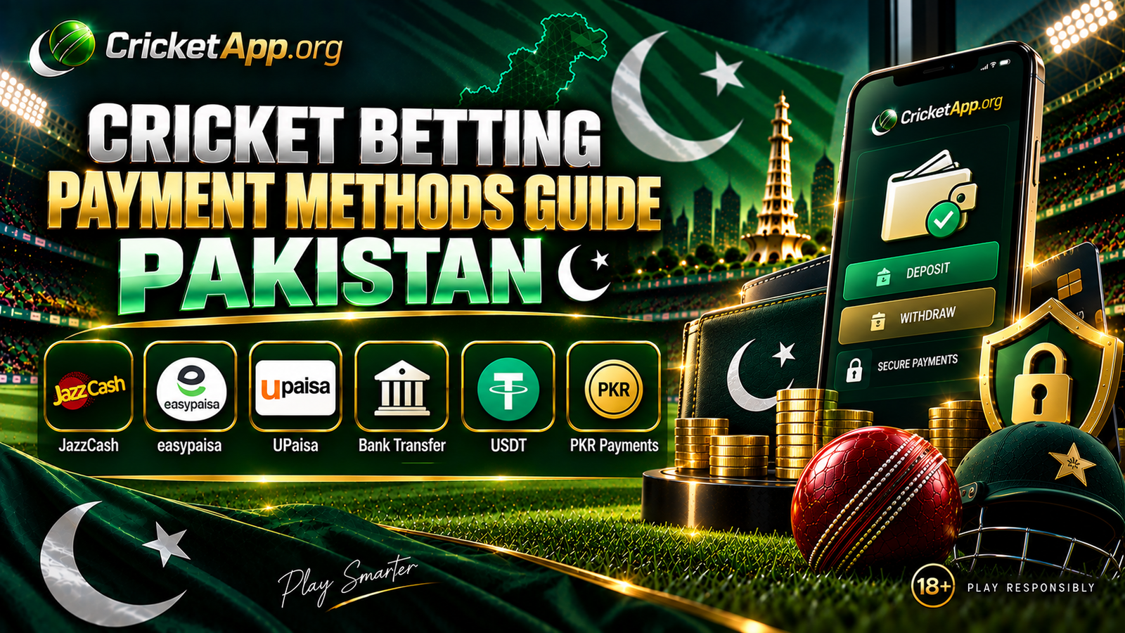 Cricket Betting Payment Methods Pakistan